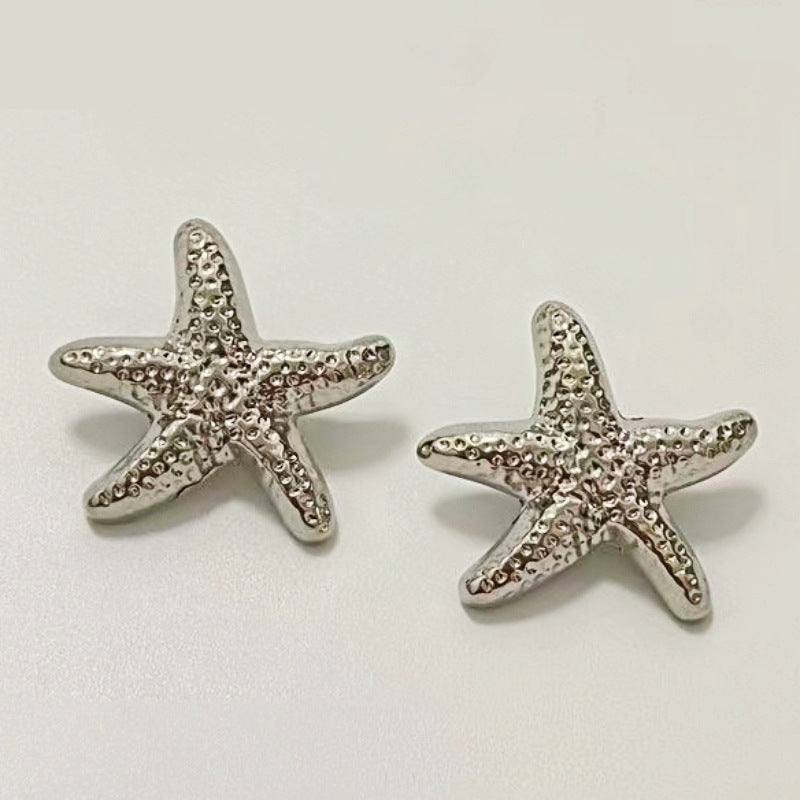 Ocean Series Starfish Metal Shank Buttons 48 Pack