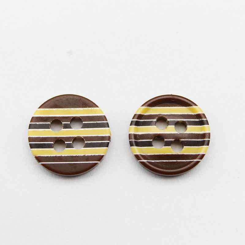12mm Candy Color Resin Buttons for Kids' Shirts 100pcs