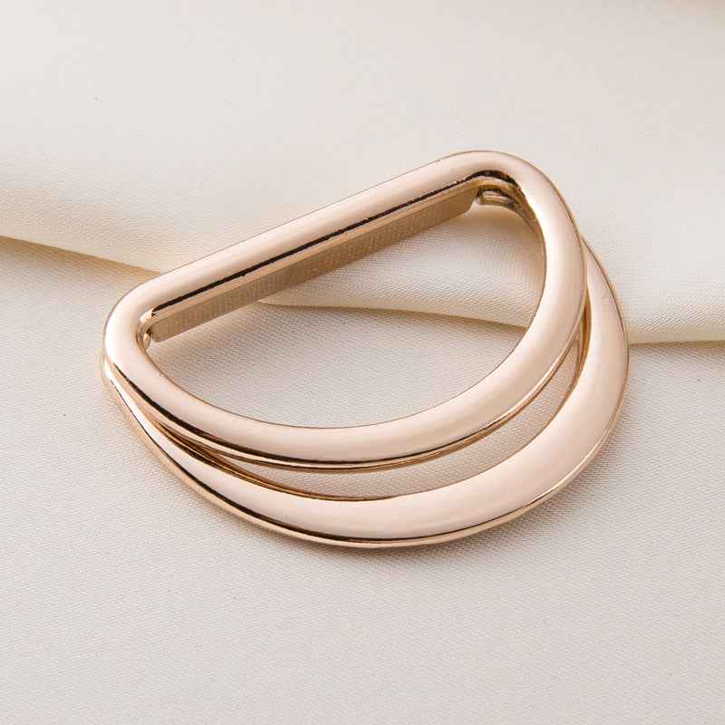 Double D-Ring Buckles Adjustable Metal Belt Fasteners 20 Pack(5 Color)