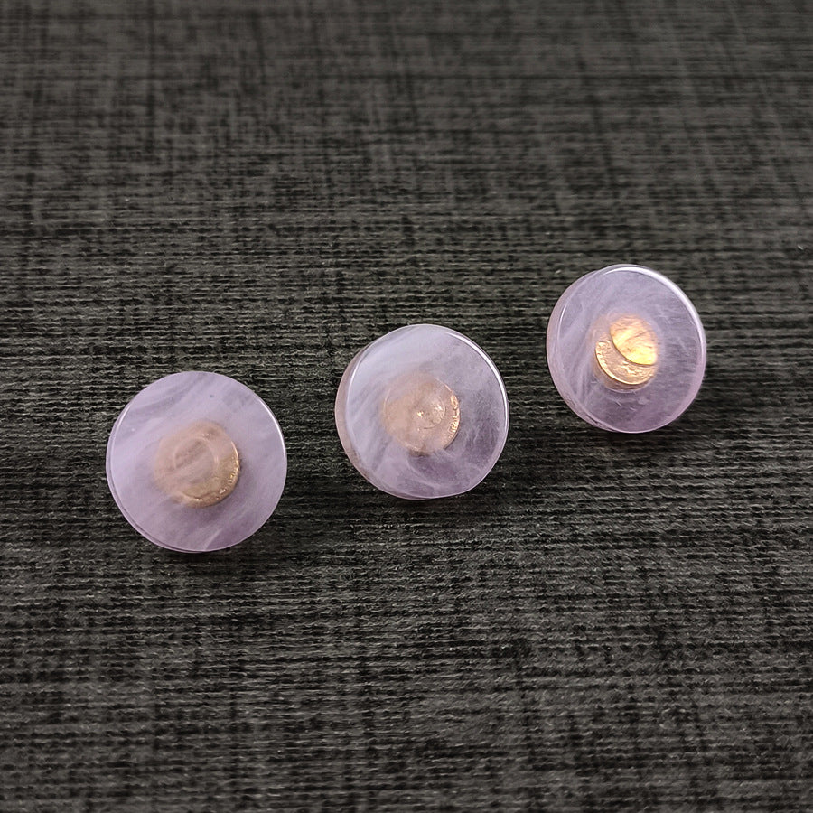 18L Faux Agate Resin Shank Buttons – 11mm Metal Shank,50pcs