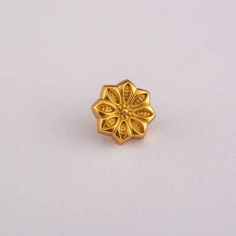 10MM Vintage Chinese Style Gold Zinc Alloy Shirt Buttons 70pcs