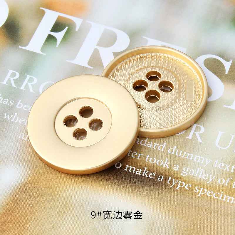 11.5-25mm Metal 4-Hole Premium Multi-Size Buttons for Tailoring 36pcs