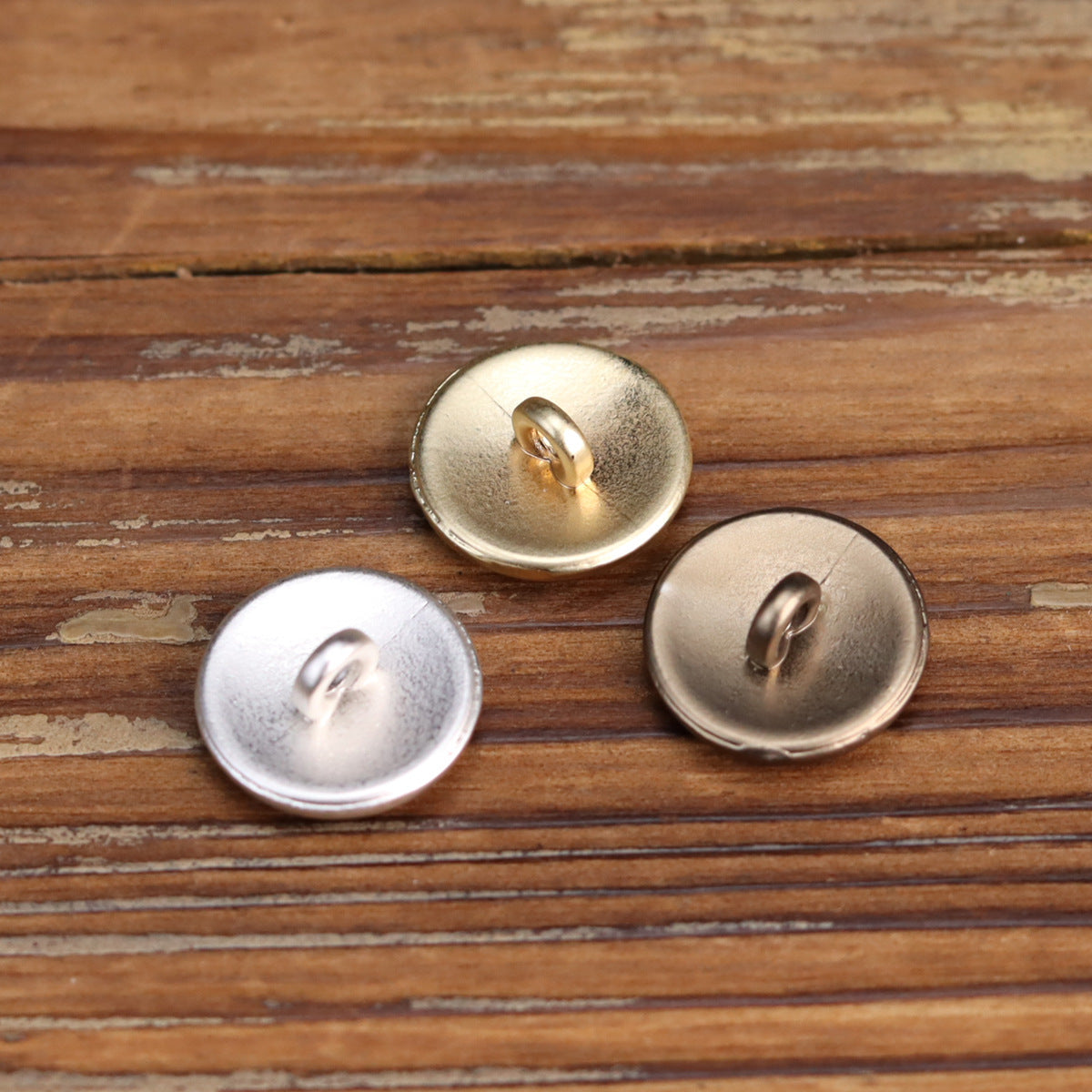 12mm Round Wave-Face Vintage Metal Shank Buttons 200pcs for Shirts Blouses