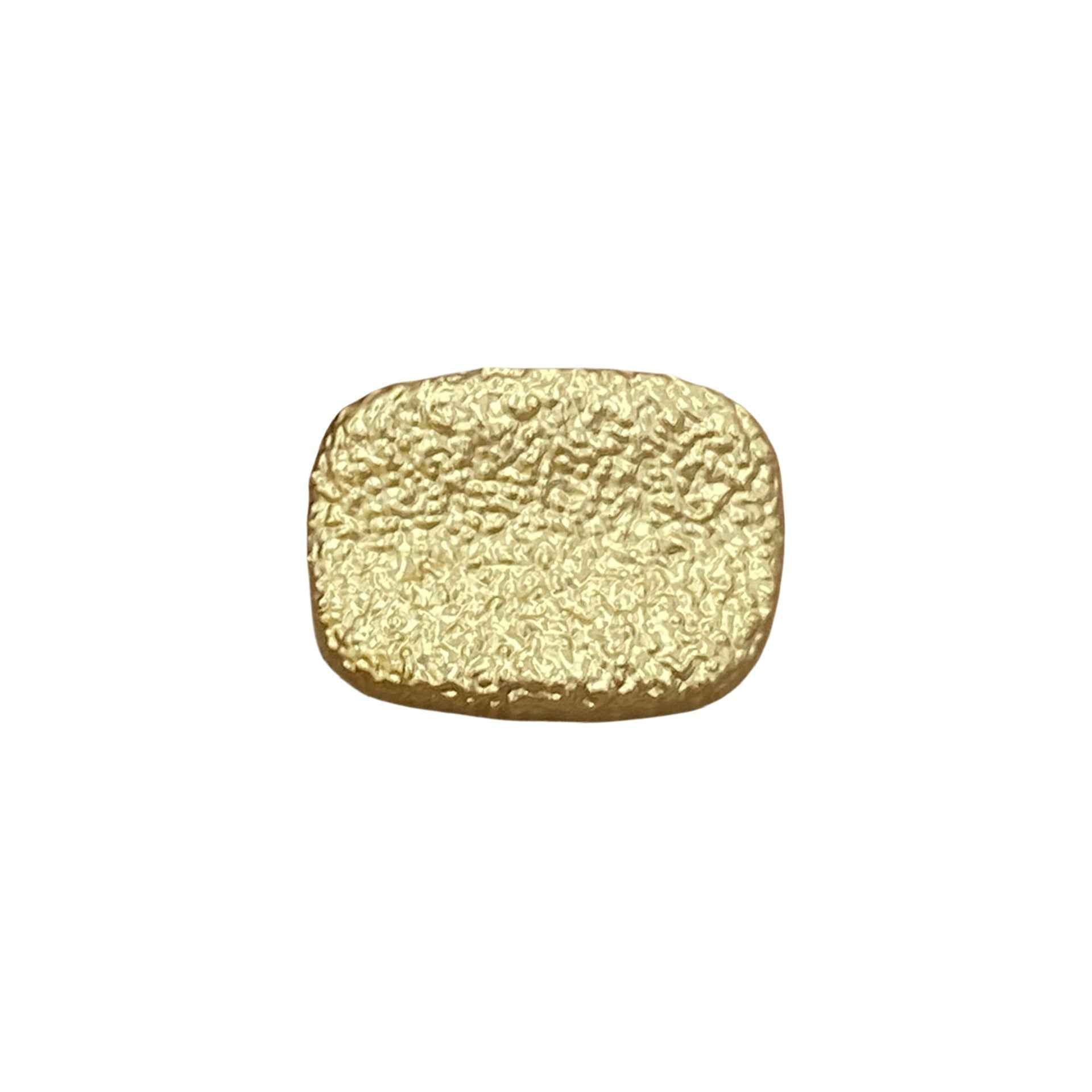Gold Silver Rectangular Pleated Metal Shank Buttons for Clothing 20pcs
