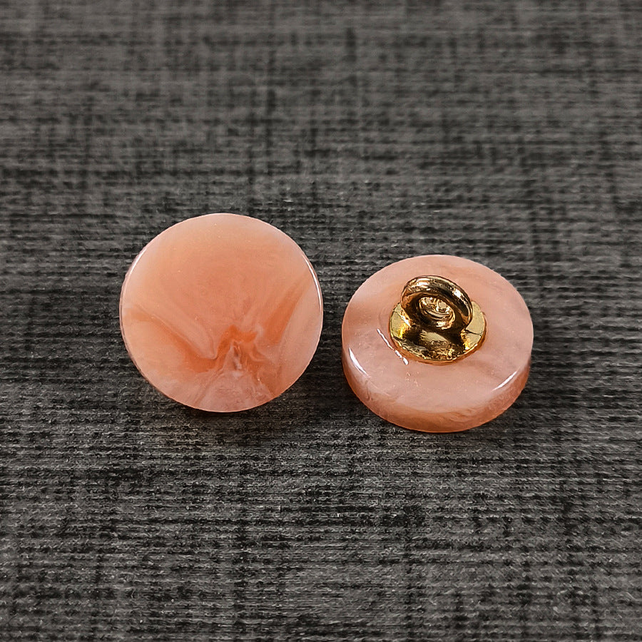 18L Faux Agate Resin Shank Buttons – 11mm Metal Shank,50pcs