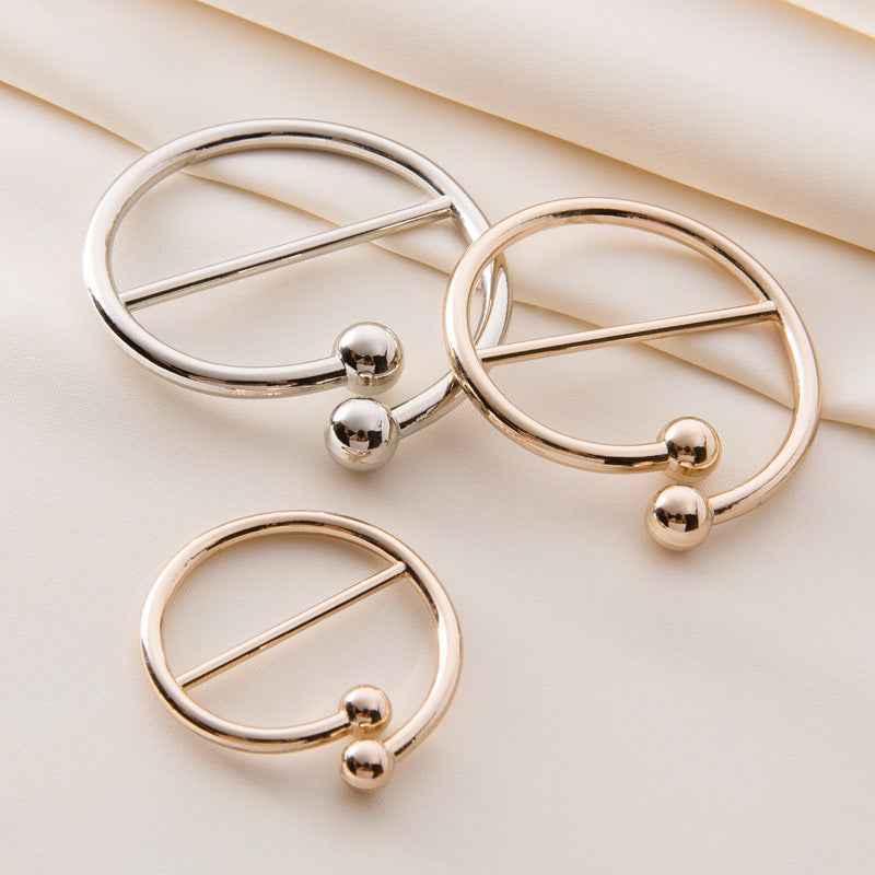 20-50mm Gold & Silver Metal Ring Knot Buttons for Clothing 20 Pack