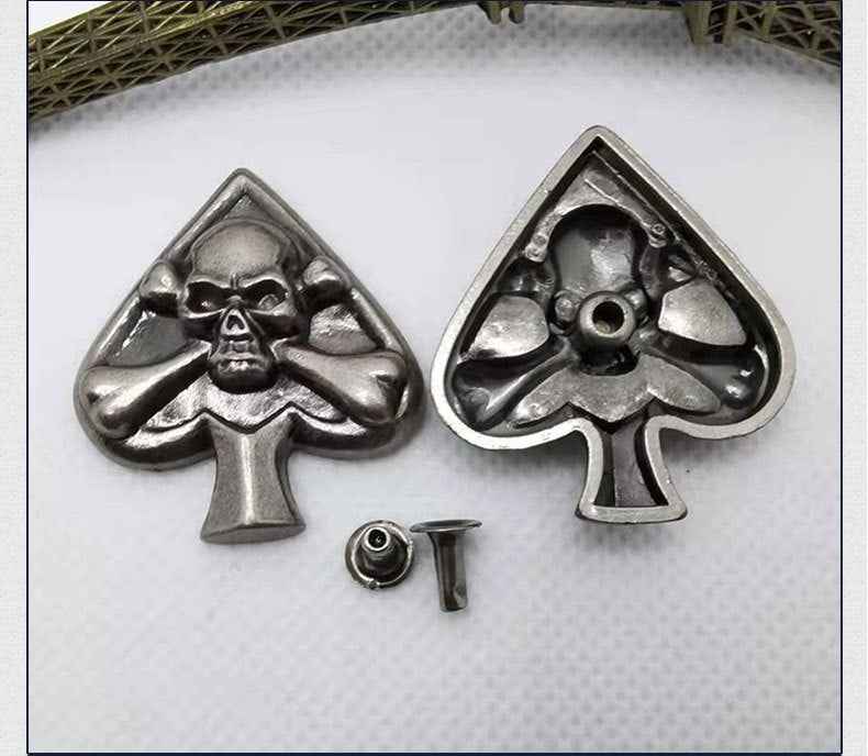 Vintage Silver Punk Spider Claw Rivets Stud Button 18 Pack(3 Styles)