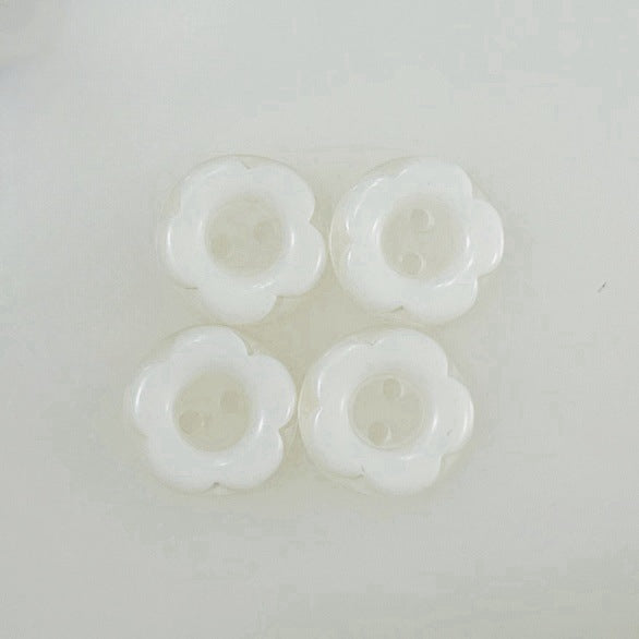 Botões de Resina em Forma de Ameixa de 12mm 6 Cores 120 Pacote
