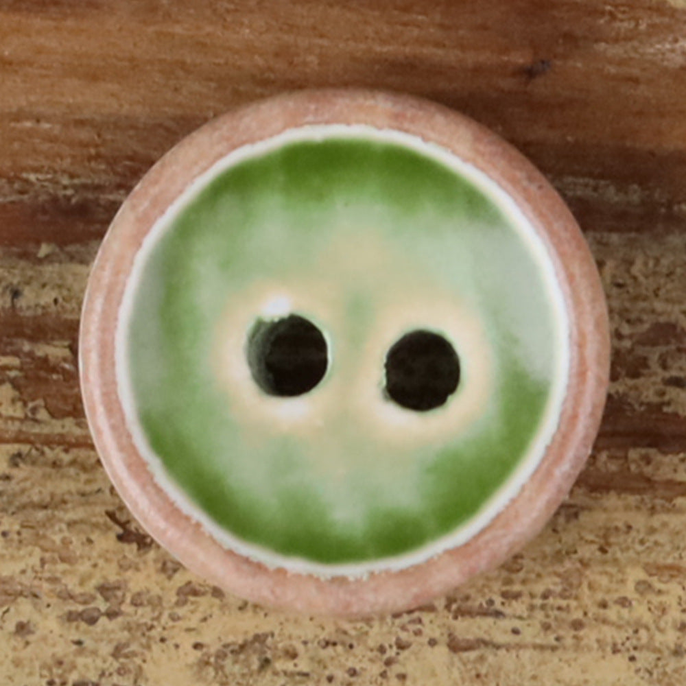 11.5mm Iridescent Wood Round 2-Hole Buttons – Set of 30