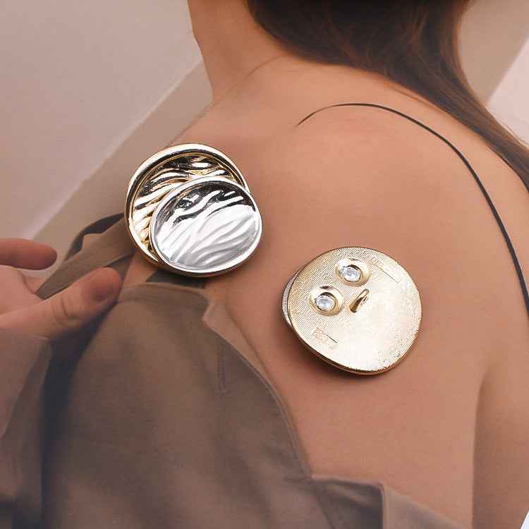 Gold Silver Concave Metal Shank Buttons for Cardigans Coats 10pcs