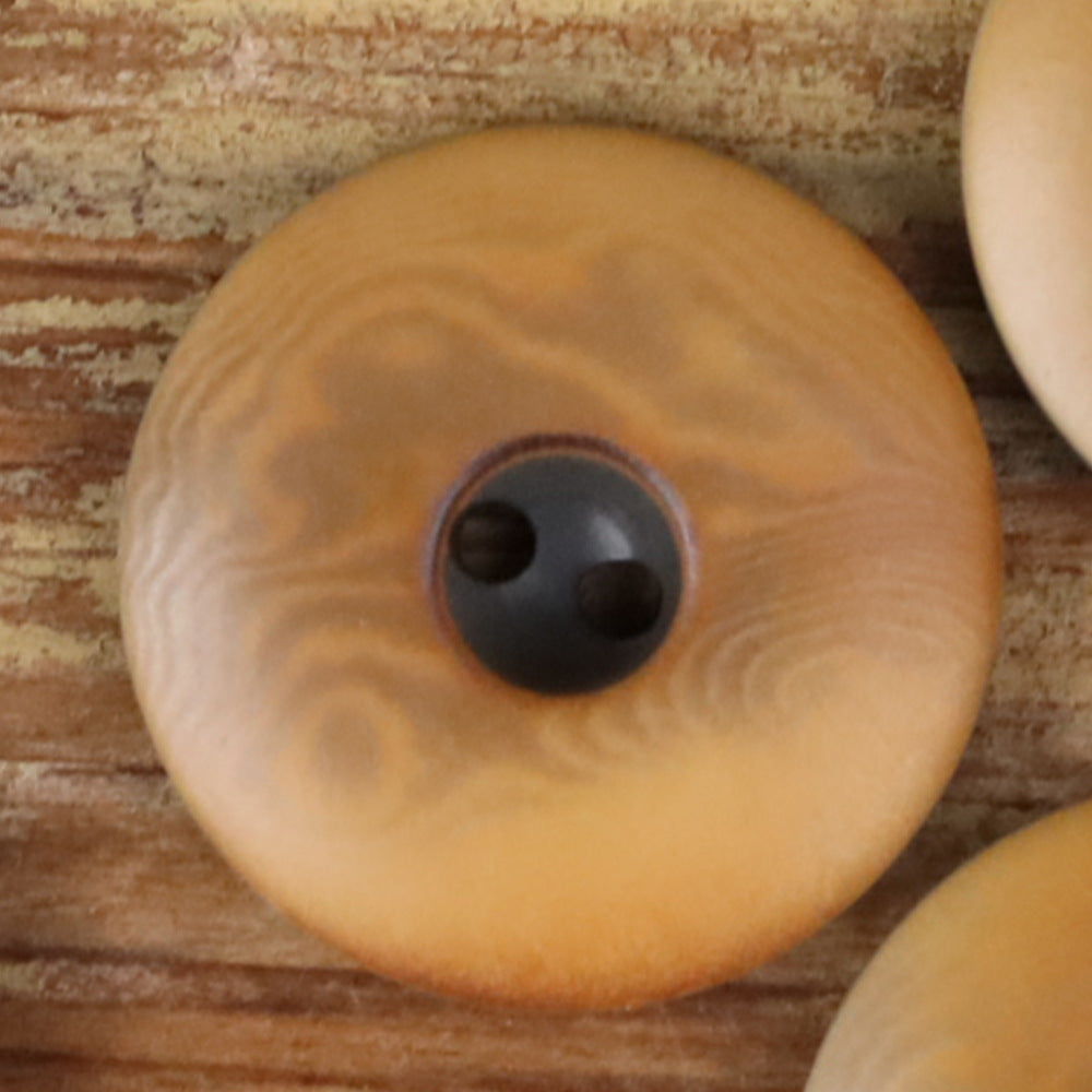 Natural Seed Thick-Edge Round 2-Hole Buttons – 48pcs | 15/18/20/23mm Assorted
