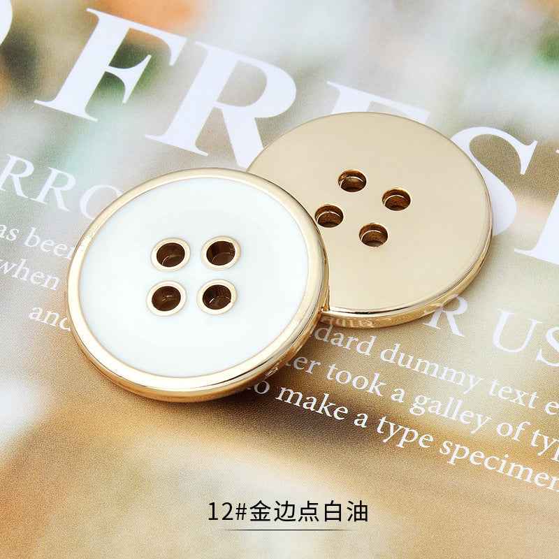 11.5-25mm Metal 4-Hole Premium Multi-Size Buttons for Tailoring 36pcs