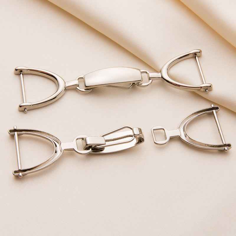 75/95mm Gold Silver Coat Hook Buckles for Trench Coat 20pcs