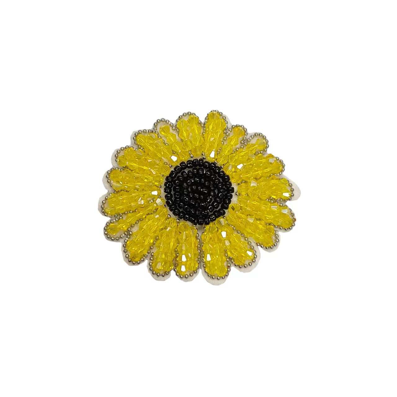Tecknad Regnbåge Solros Applikation Kristall Rhinestone Patch 4 Pack