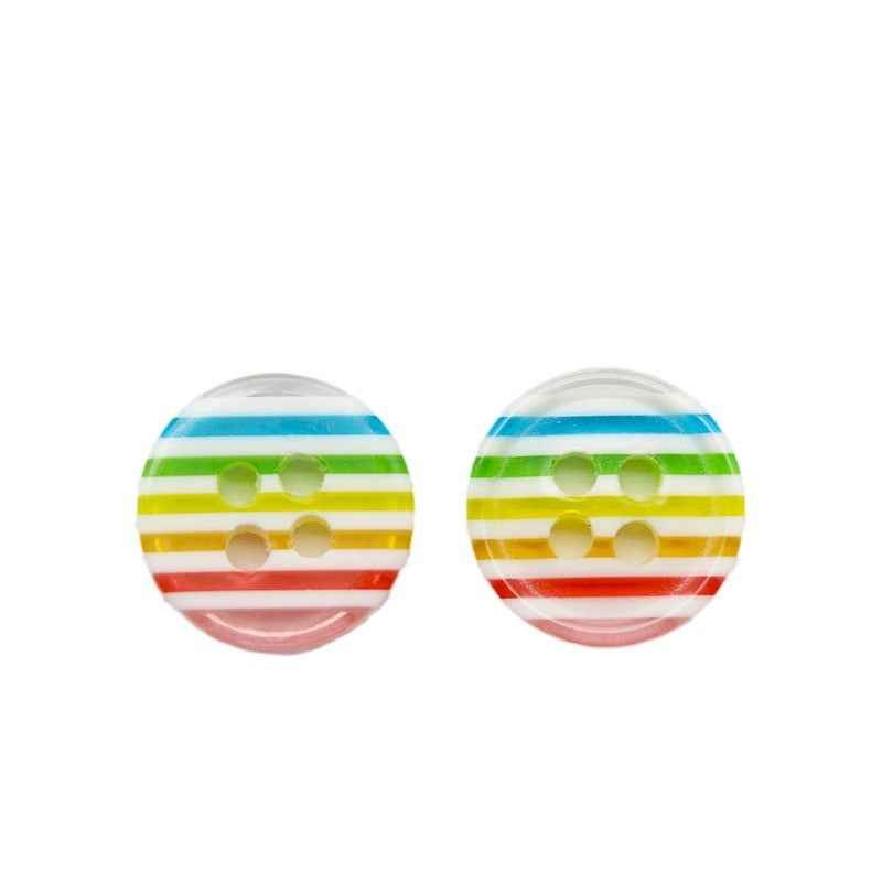 12mm Candy Color Resin Buttons for Kids' Shirts 100pcs