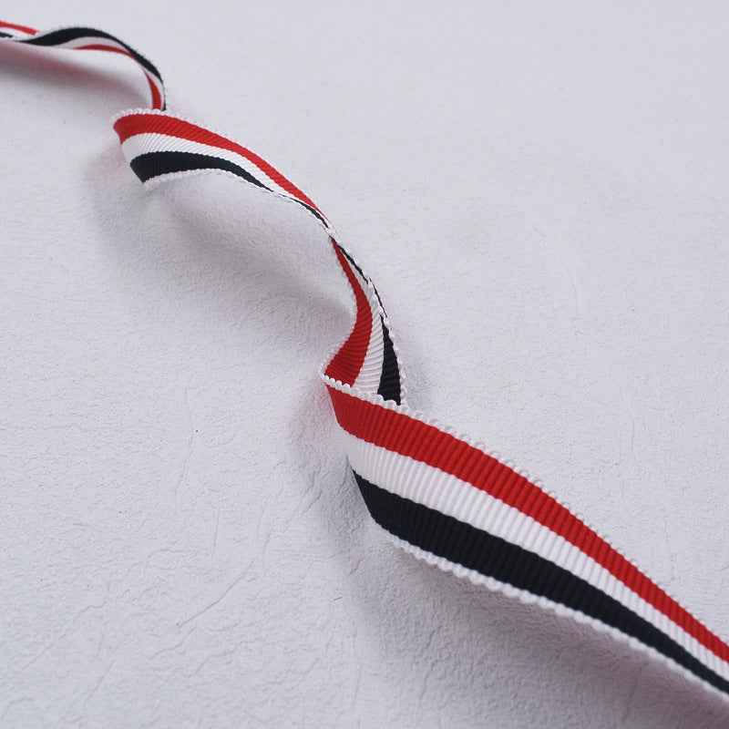 1cm-3.8cm Red/White/Blue Polyester Hatband Trim (50 Yards)