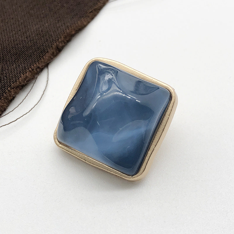 23mm Stone Square Women’s Wool Coat Metal Shank Button 12pcs