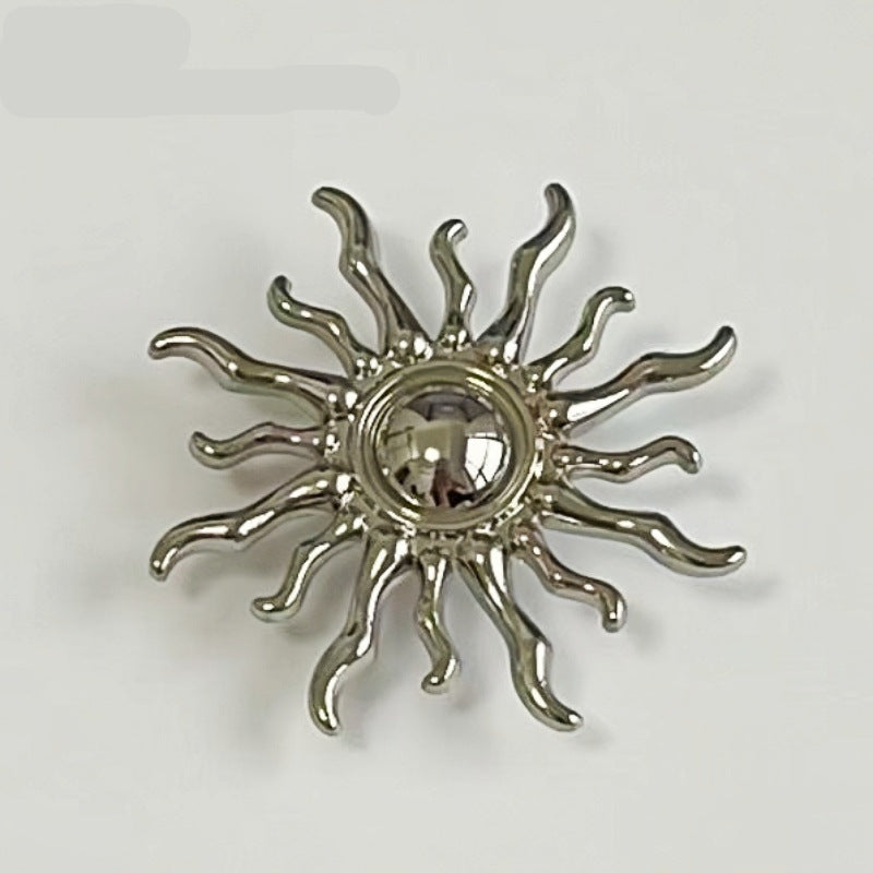 Fashion Sun-Shaped Metal Shank Buttons for Hand Sewing 20PCS