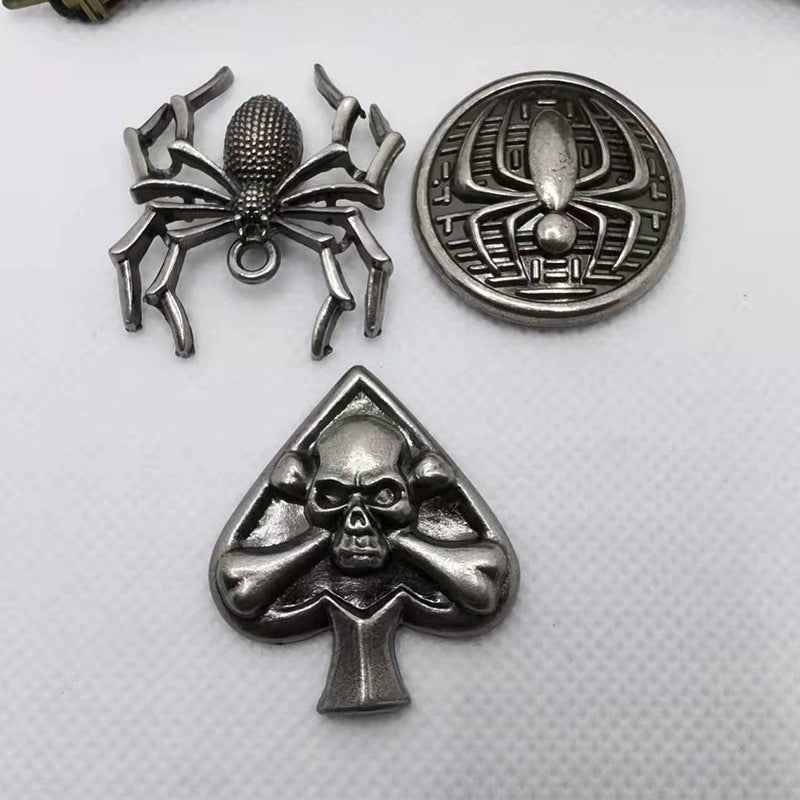 Vintage Silver Punk Spider Claw Rivets Stud Button 18 Pack(3 Styles)