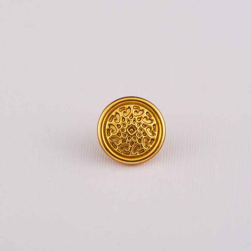 10MM Vintage Chinese Style Gold Zinc Alloy Shirt Buttons 70pcs