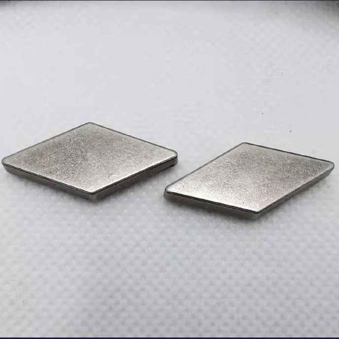 27x12MM Flat Diamond Alloy Rivets Antique Silver Punk Studs 20pcs