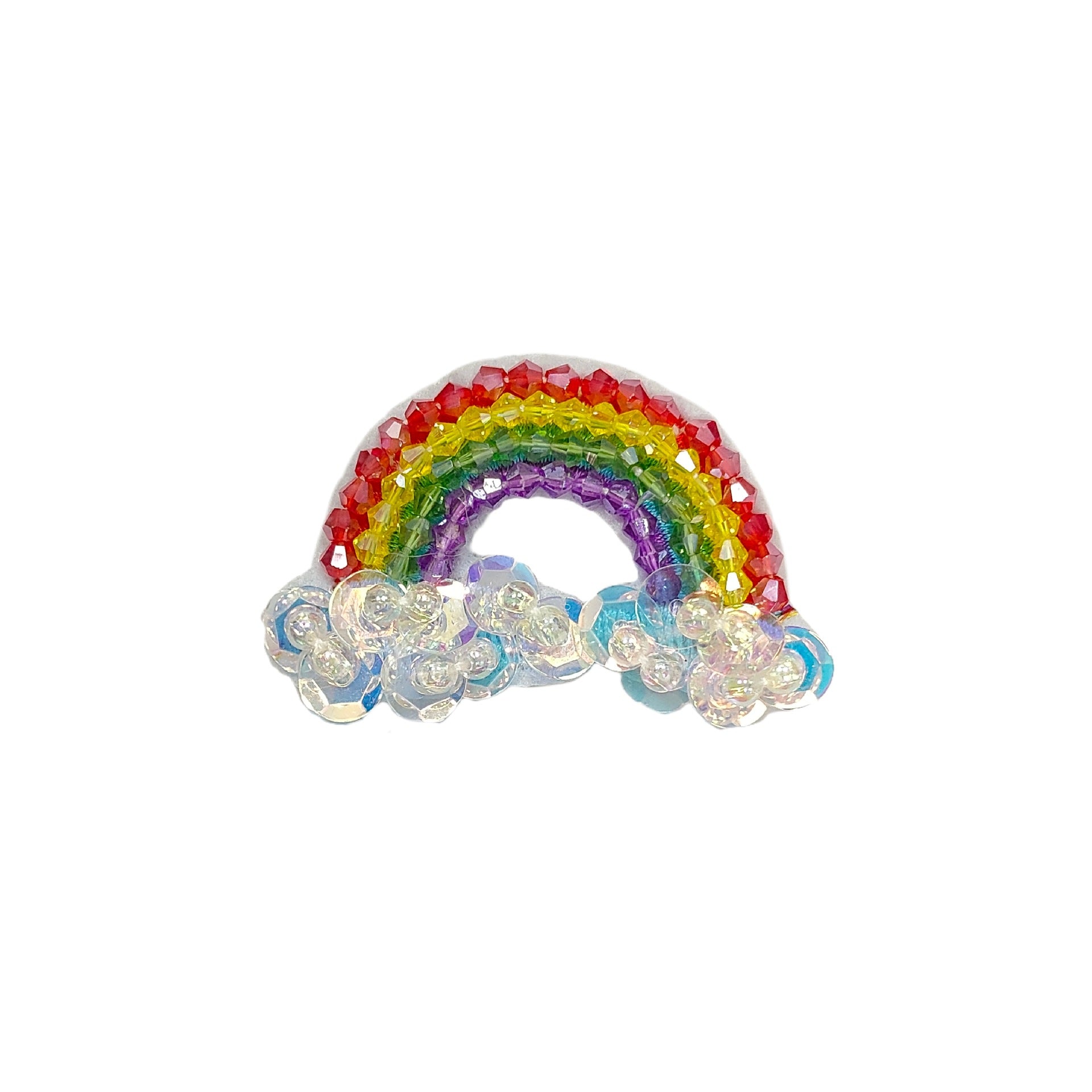Tecknad Regnbåge Solros Applikation Kristall Rhinestone Patch 4 Pack