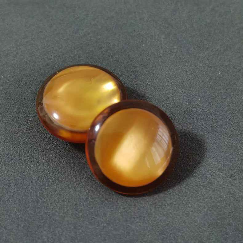 20L Domed Resin Shell Shank Buttons 5-Color 100 Pack
