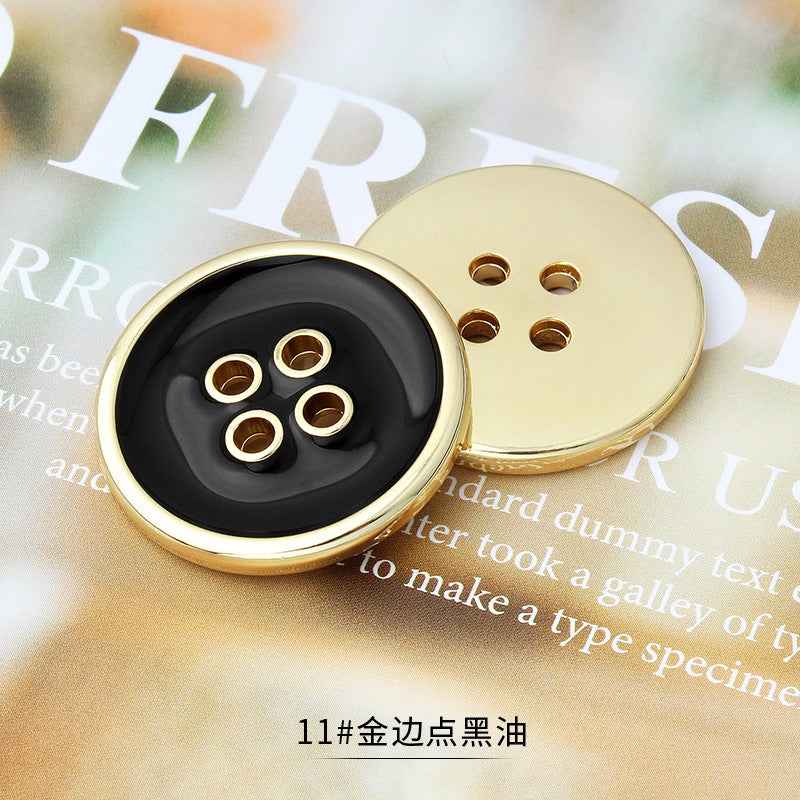 11.5-25mm Metal 4-Hole Premium Multi-Size Buttons for Tailoring 36pcs