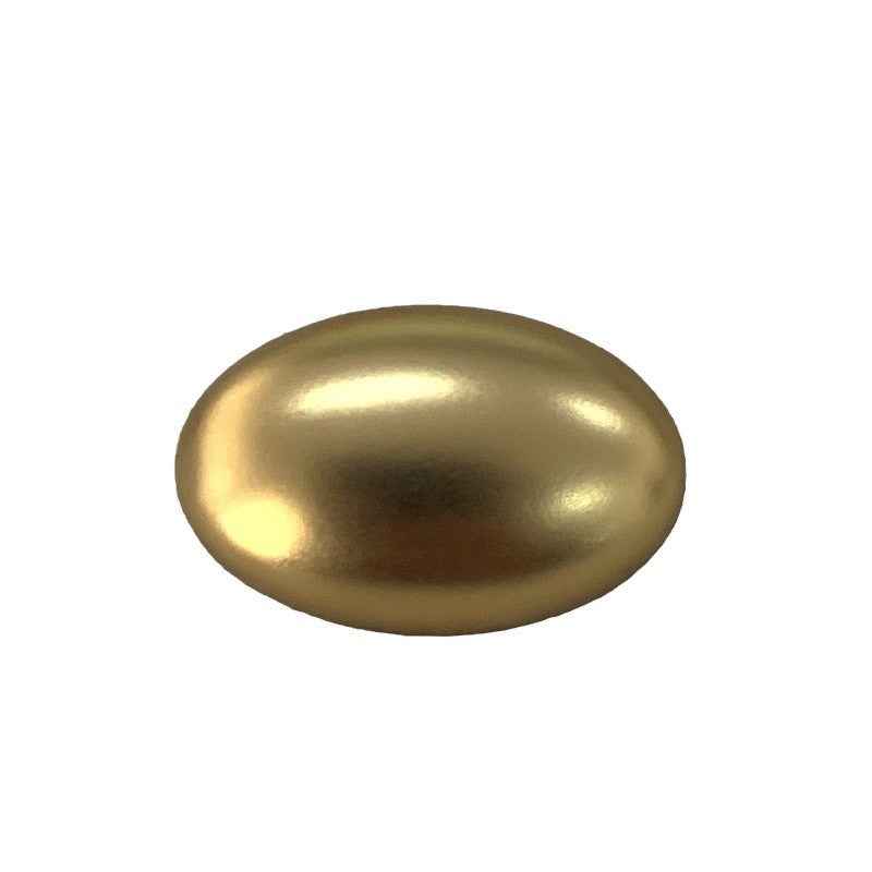 Oval Smooth Gold Alloy Shank Buttons for Sweaters 48 Pack