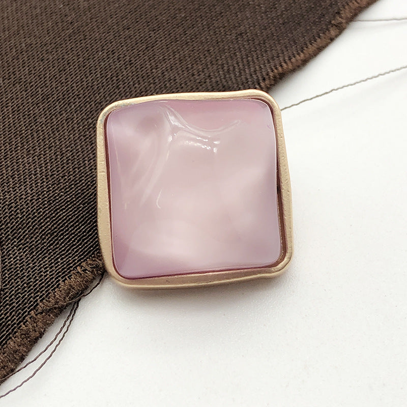 23mm Stone Square Women’s Wool Coat Metal Shank Button 12pcs