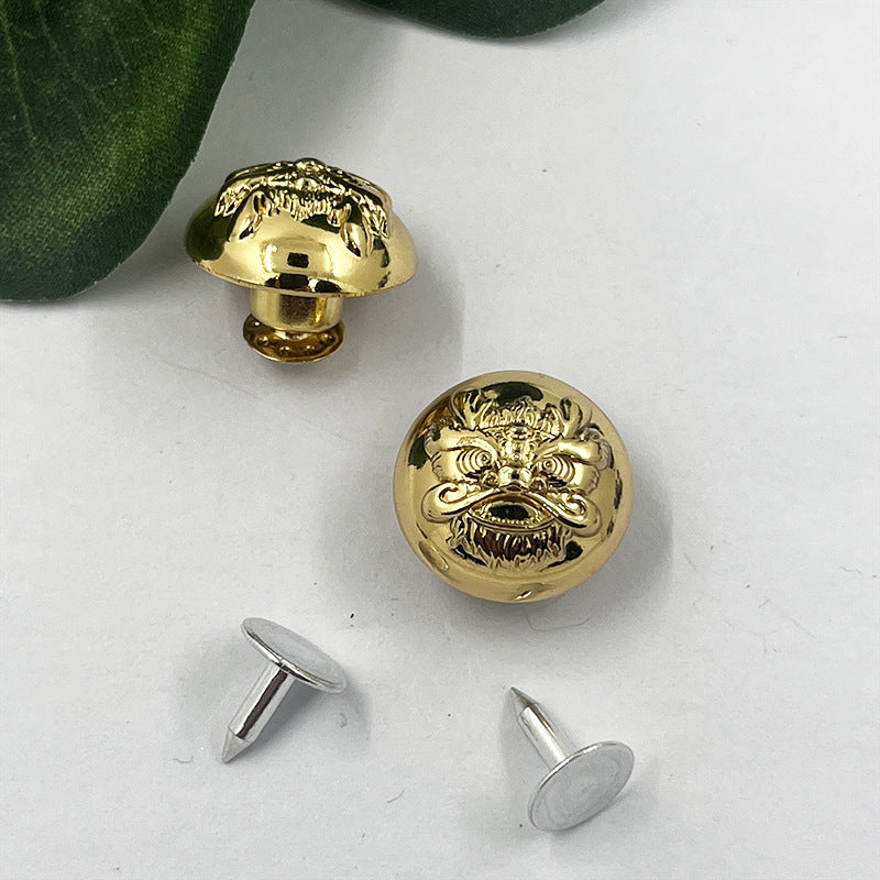 Botones de Estudio de Denim de Metal de Dragón de Bronce Vintage de 9/17 mm, Paquete de 96