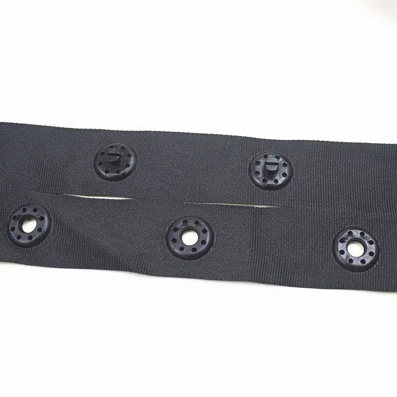 50mm Spacing Cloth Sewing Snap Fastener Button Tape 30 Yards