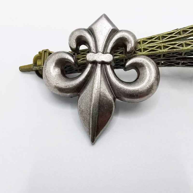 Vintage Chrome Heart Rivets Antique Silver Zinc Alloy Studs 20pcs
