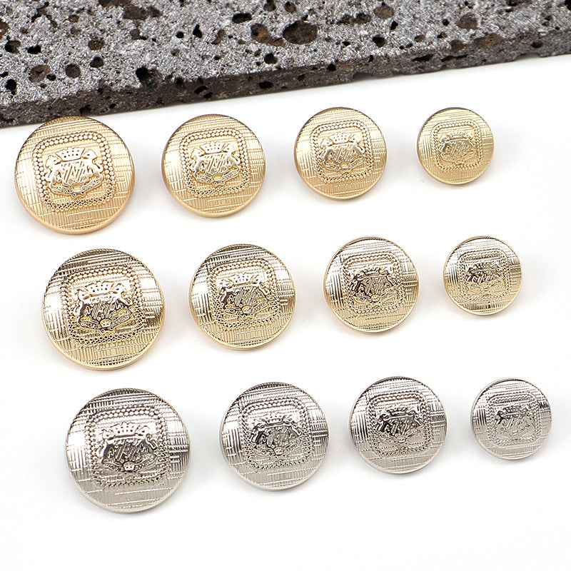 28L/32L/36L Speckled Texture Metal Shank Buttons for Clothing 30PCS