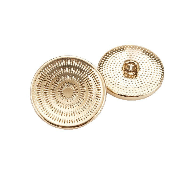 Spiral Concave Metal Shank Buttons 20-Pack