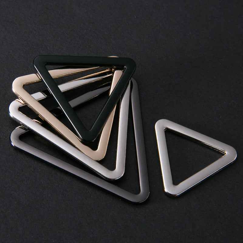 Triangle Ring Metal Buckles Hardware for Belts Bags 20 Pack(4 Colors)