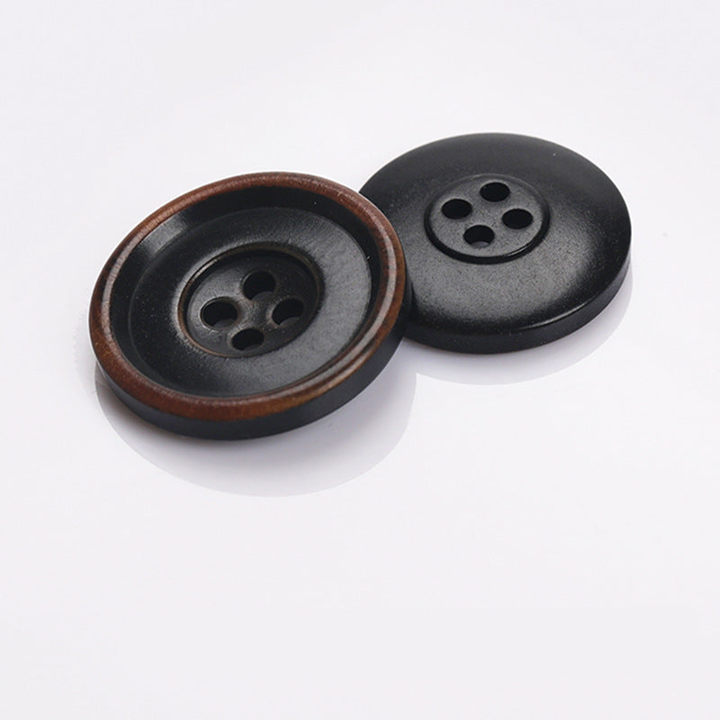 Nature Round Two-Tone 4-Hole Sewing Buttons – 20Pcs