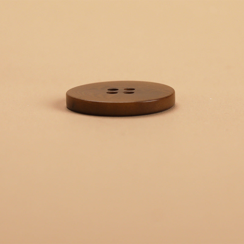 Natural Fruit Shell Flat 4-Hole Buttons Set of 20 – Black Beige Coffee