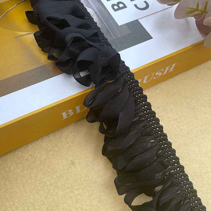 5cm Woven Chiffon Fringe Trim with Tassel Details – 10 Yards