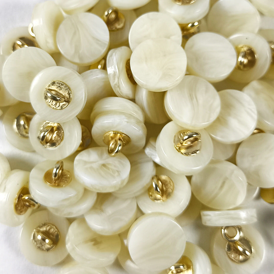 18L Faux Agate Resin Shank Buttons – 11mm Metal Shank,50pcs