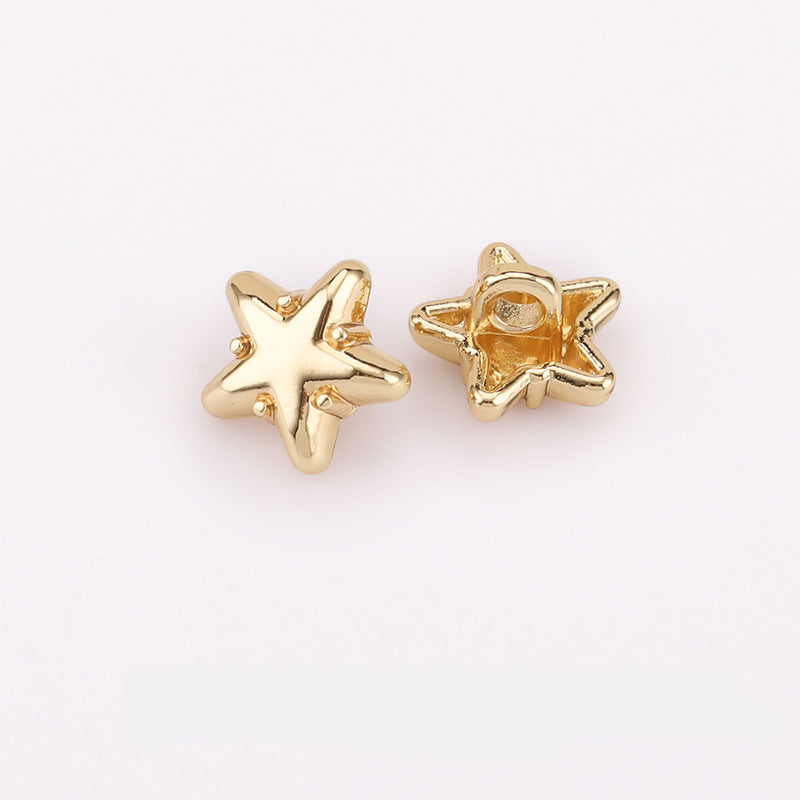 Star Metal Shank Shirt Buttons 10mm Set of 30