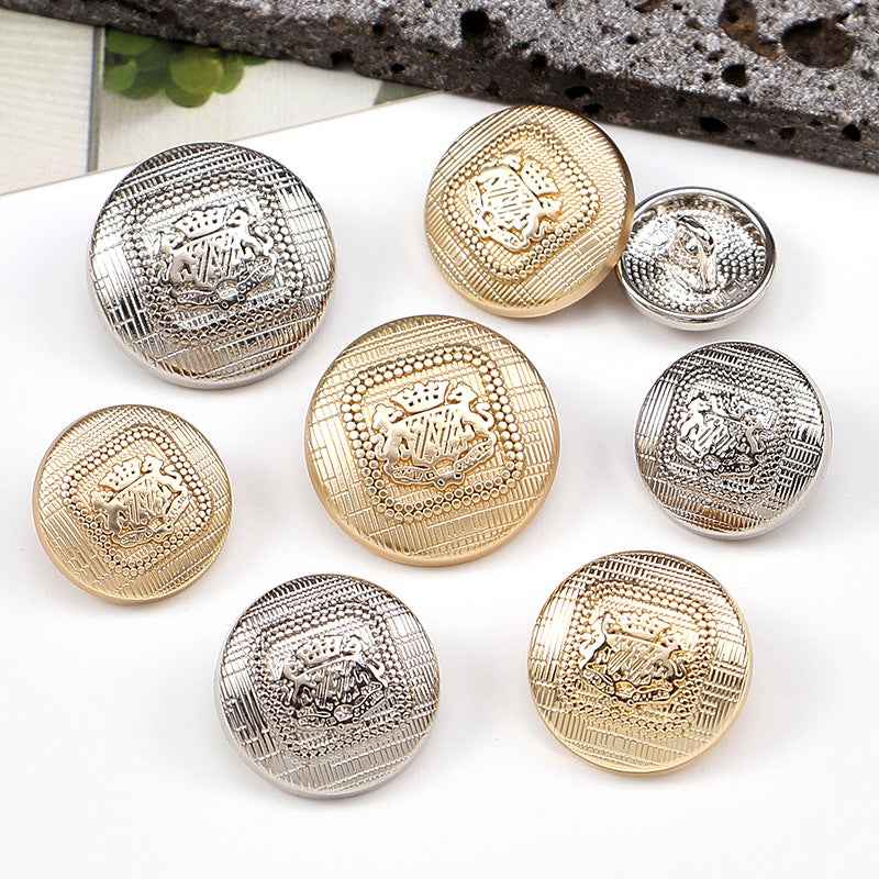 28L/32L/36L Speckled Texture Metal Shank Buttons for Clothing 30PCS