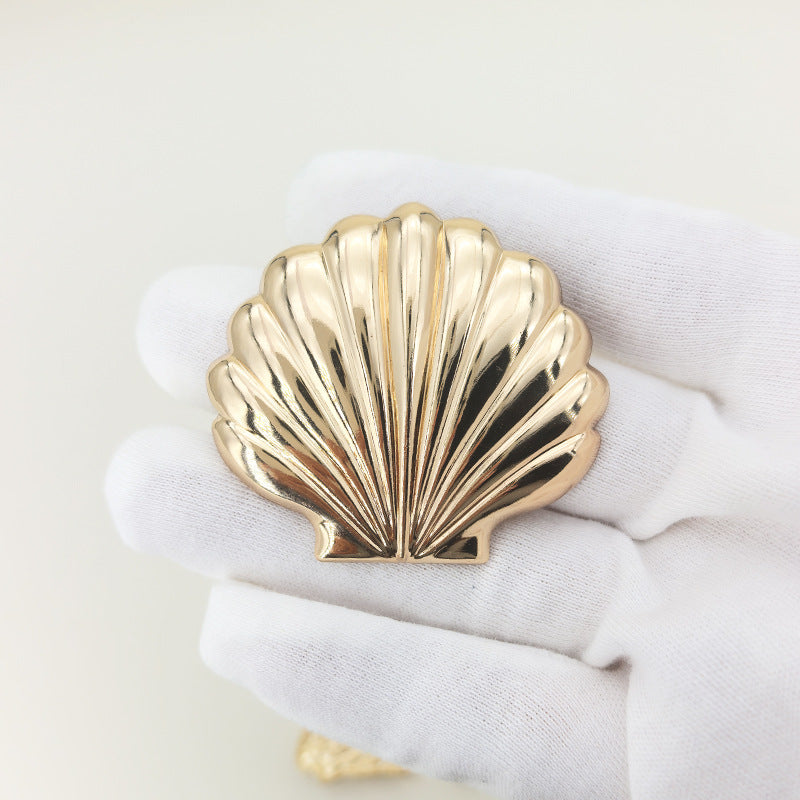 Gold Irregular Metal Brooch Set of 16 – Decorative Safety Pins for Women