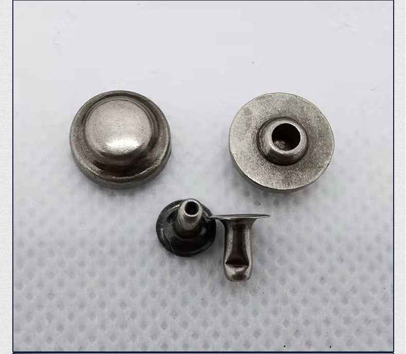 10/12/14MM Antique Silver Metal Mushroom Rivets 30 Pack