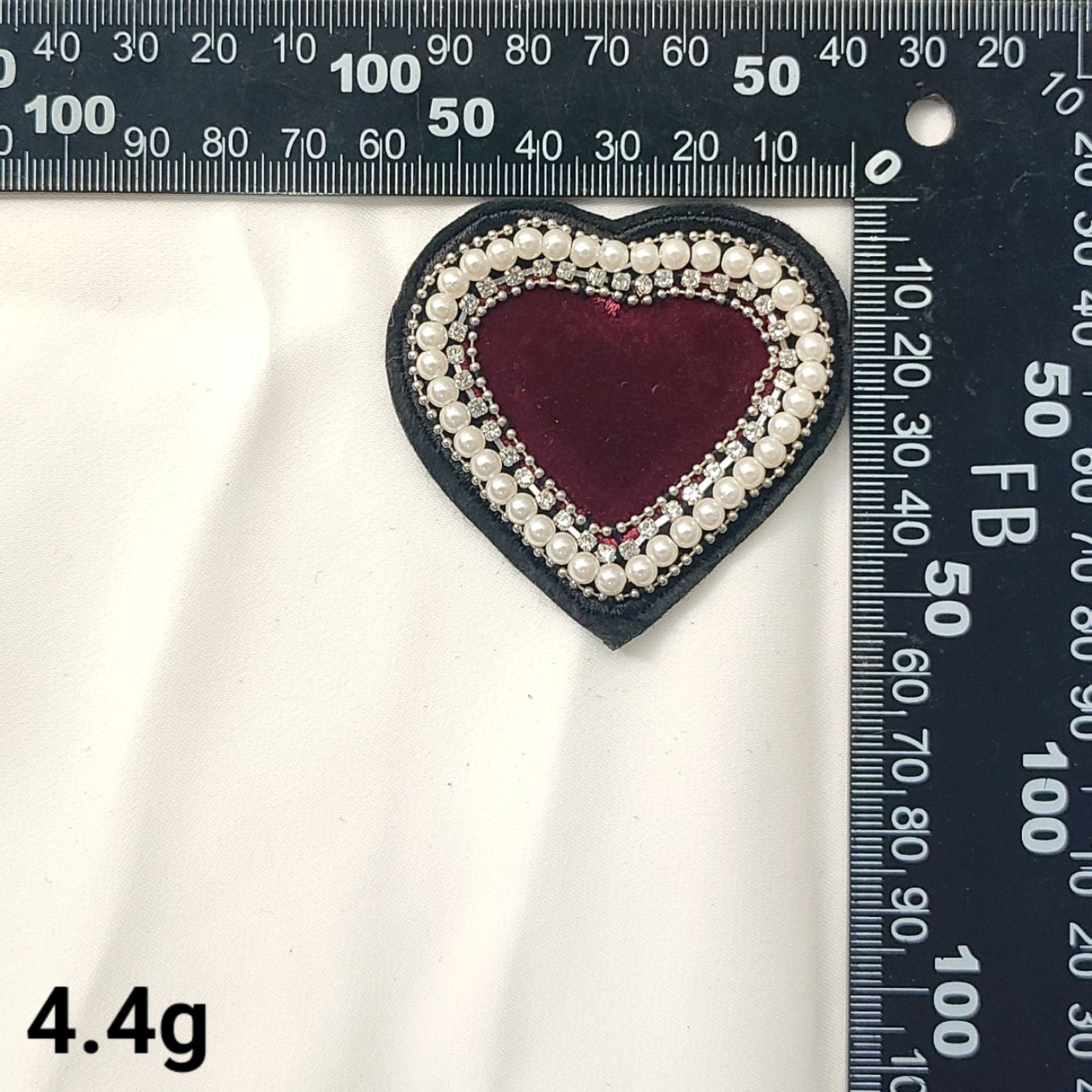 Sunflower and Heart Embroidered Patches with Crystal Accents 10 Pack