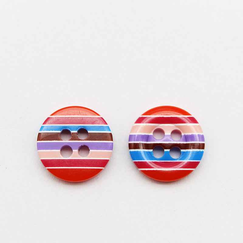 12mm Candy Color Resin Buttons for Kids' Shirts 100pcs