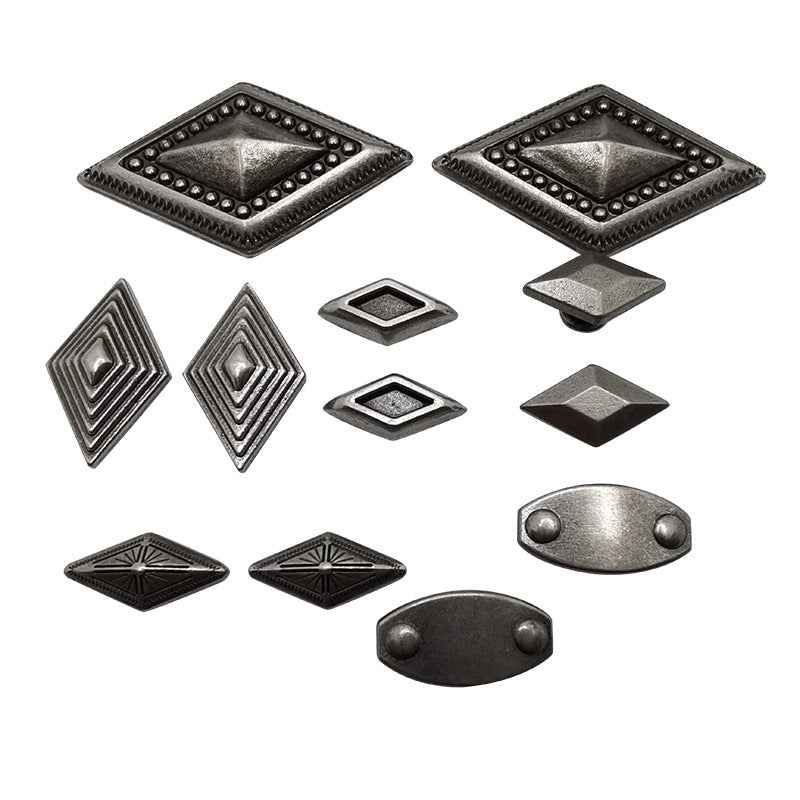 Vintage Alloy Diamond Studs DIY Rivets for Leather Bags Crafts 30 Pack