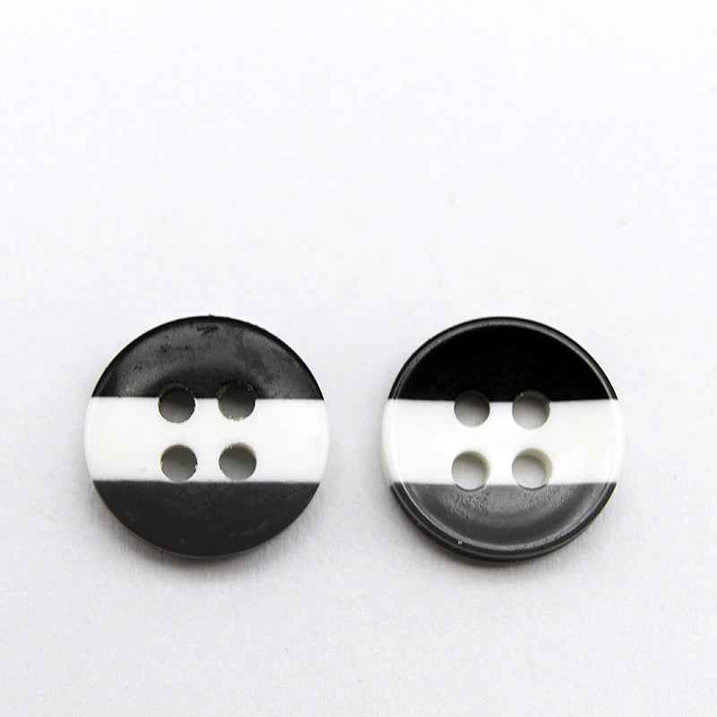 11.5/15mm Round Rainbow Striped Resin Buttons for Baby Clothing 100pcs