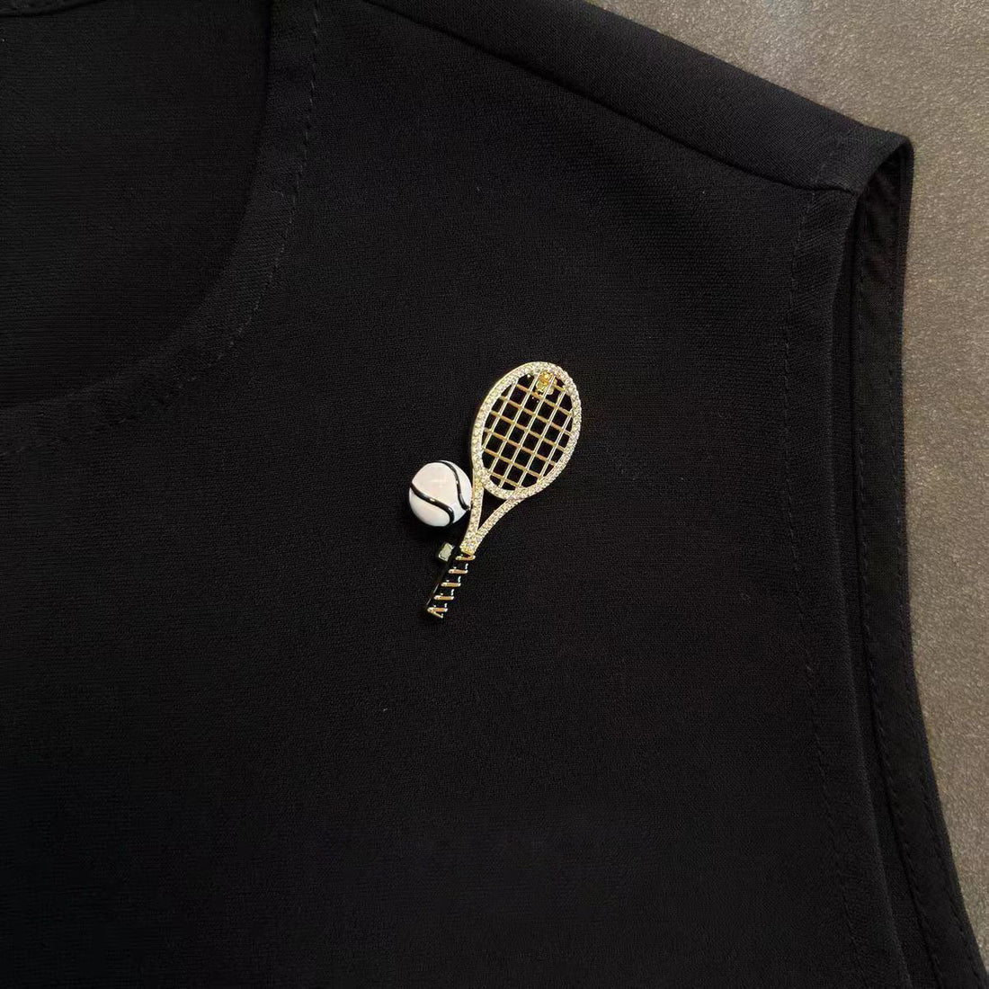 Tennis Racket Brooch Set of 3 – Sports Lapel Pins for Tennis Lovers