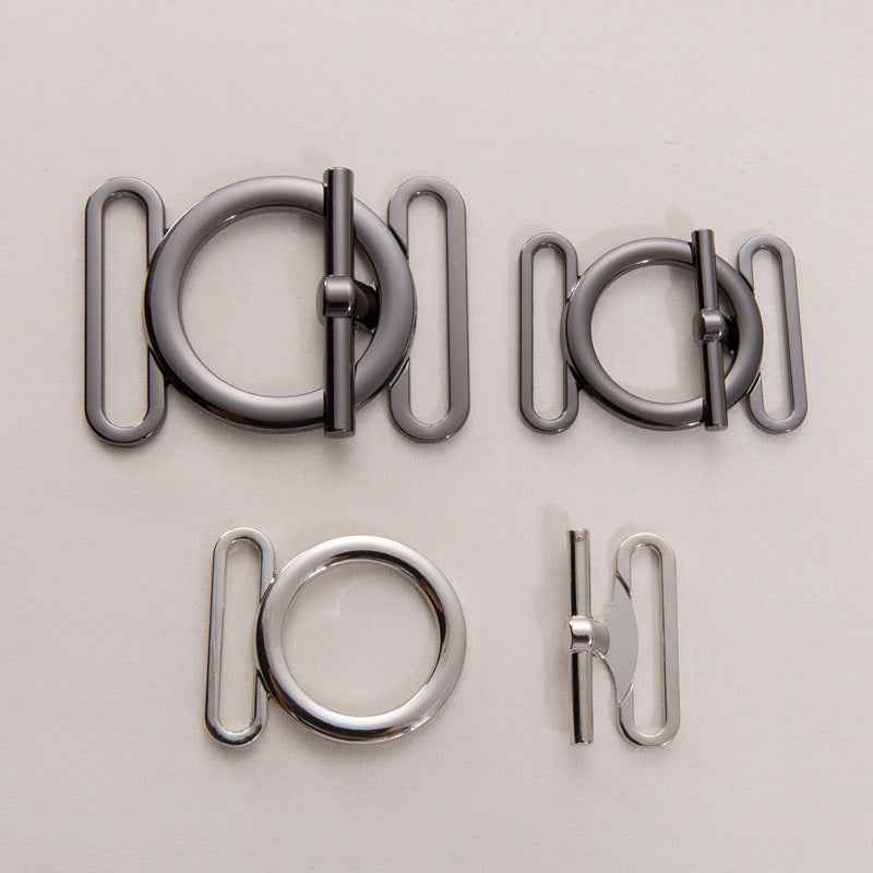 30/40mm Metal Belt Clasp Buttons Decorative Fasteners 20pcs